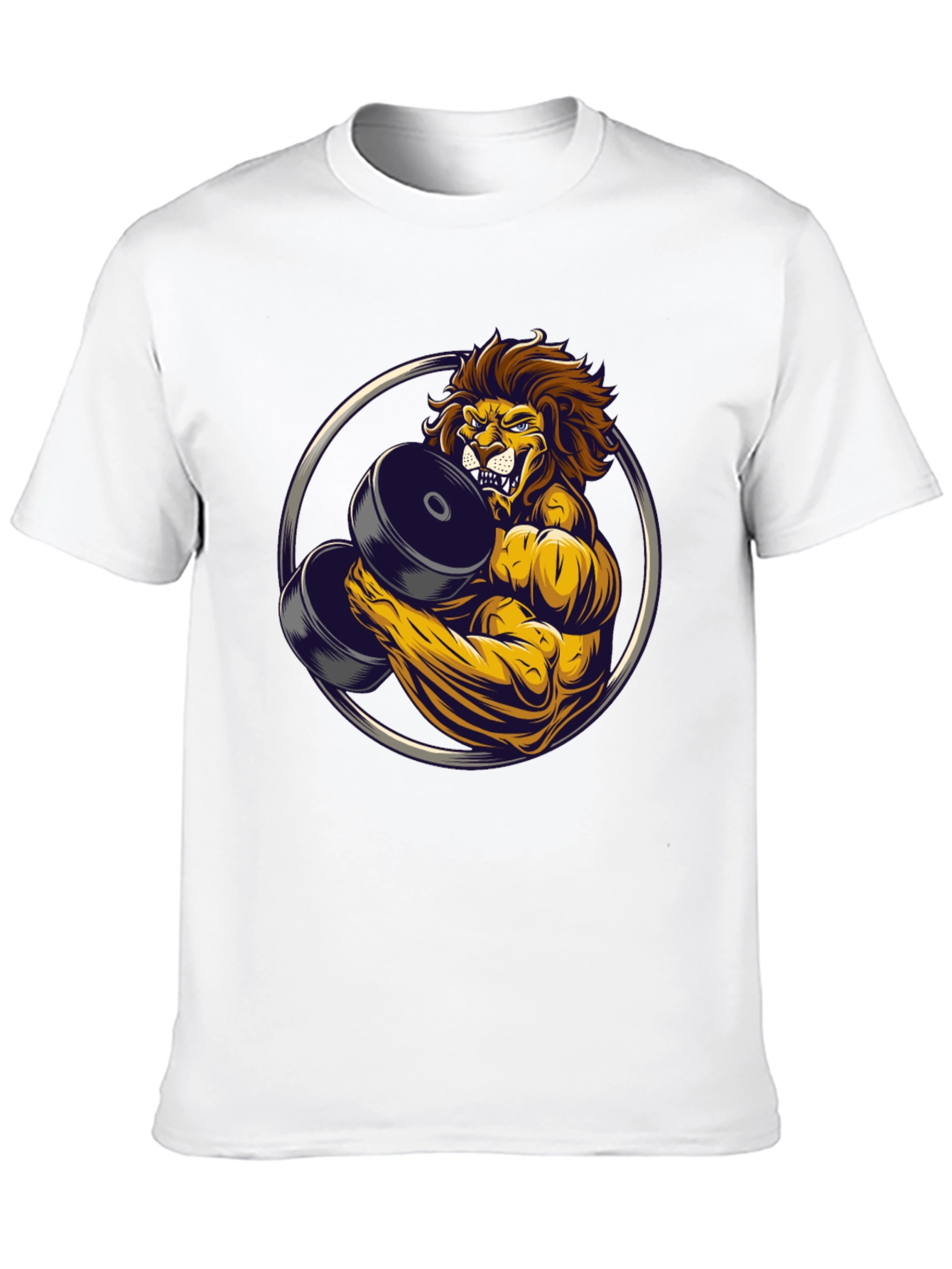 Lion Gym Beast Graphic Tee - Black