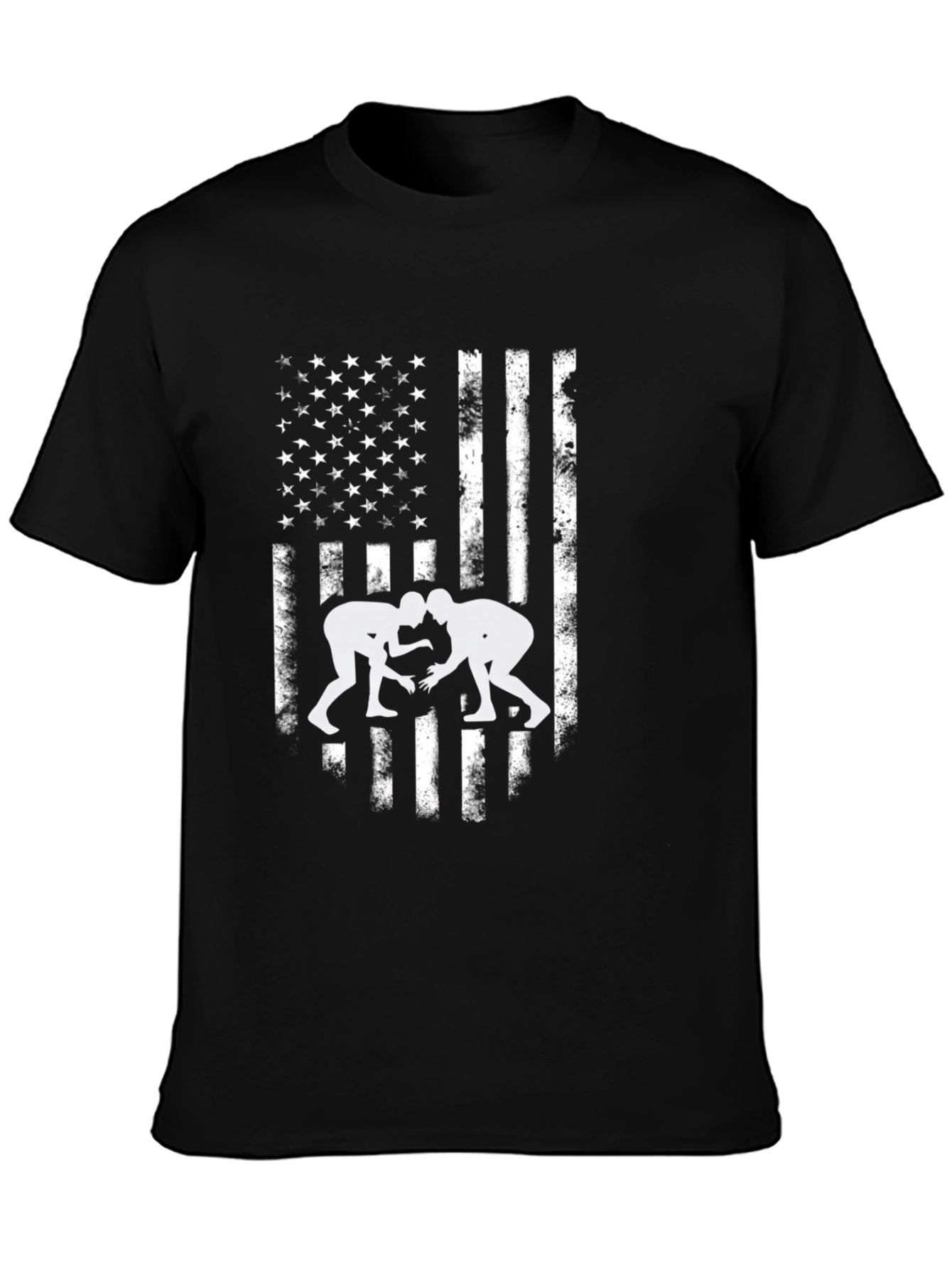 Wrestling USA Flag Graphic Tee