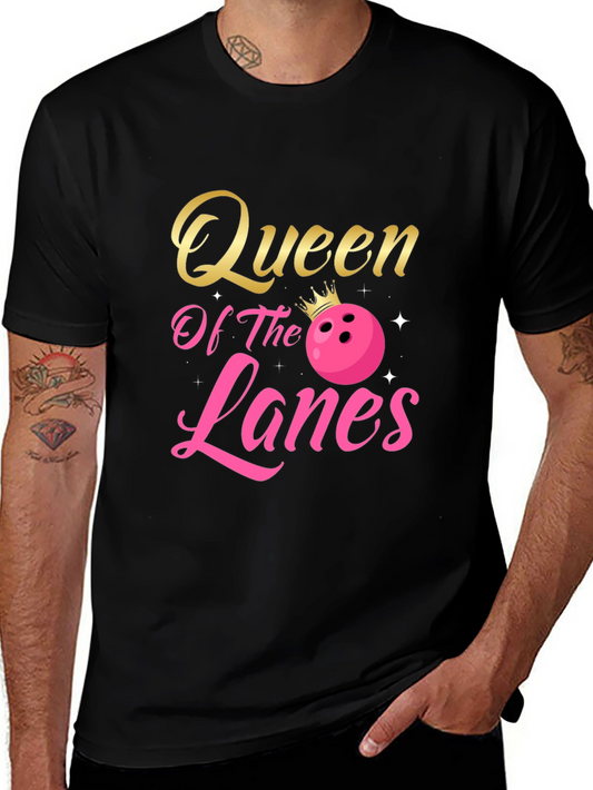 Queen Of The Lanes T-Shirt Bowling Lover Gift