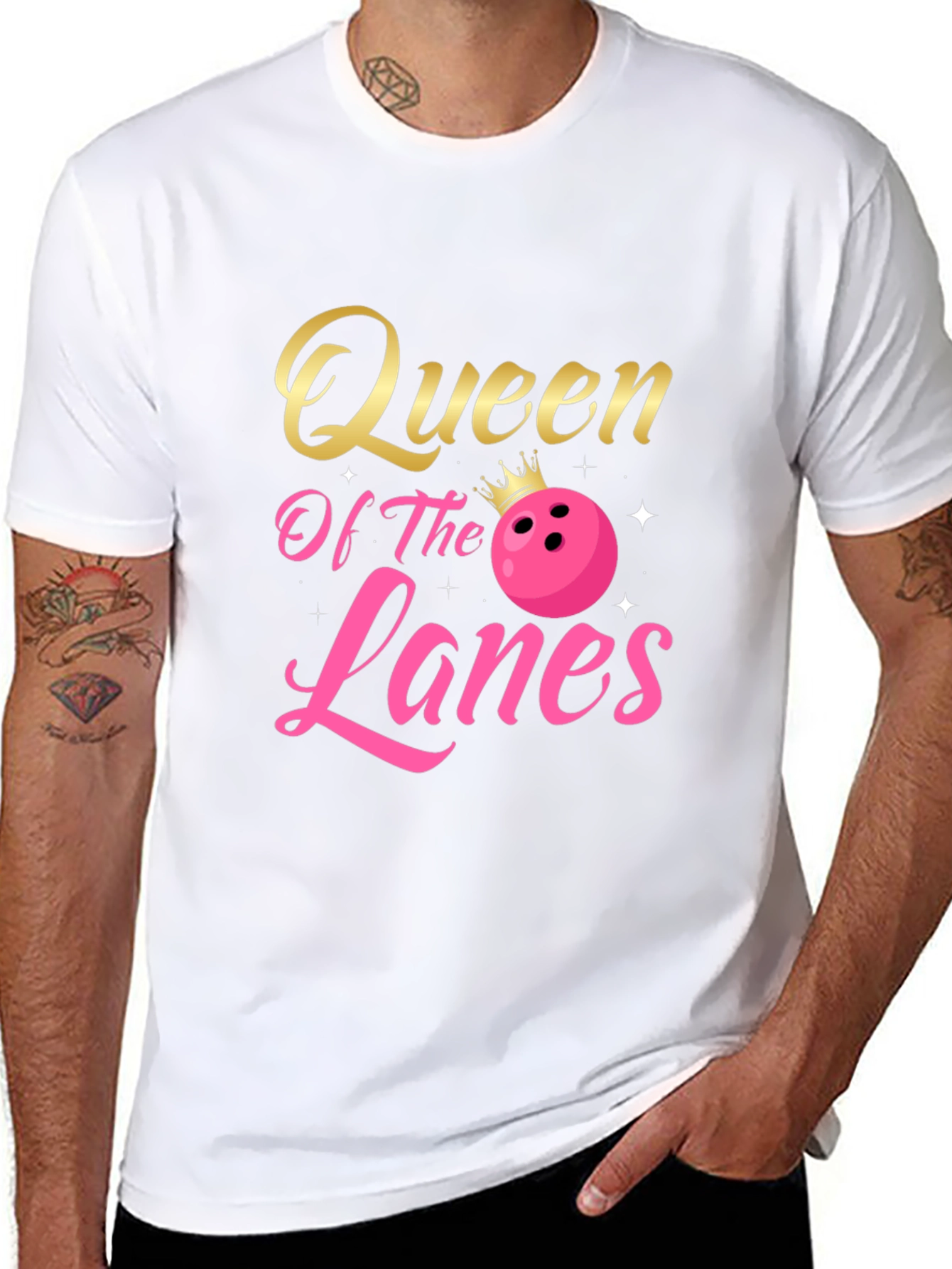 Queen Of The Lanes T-Shirt Bowling Lover Gift