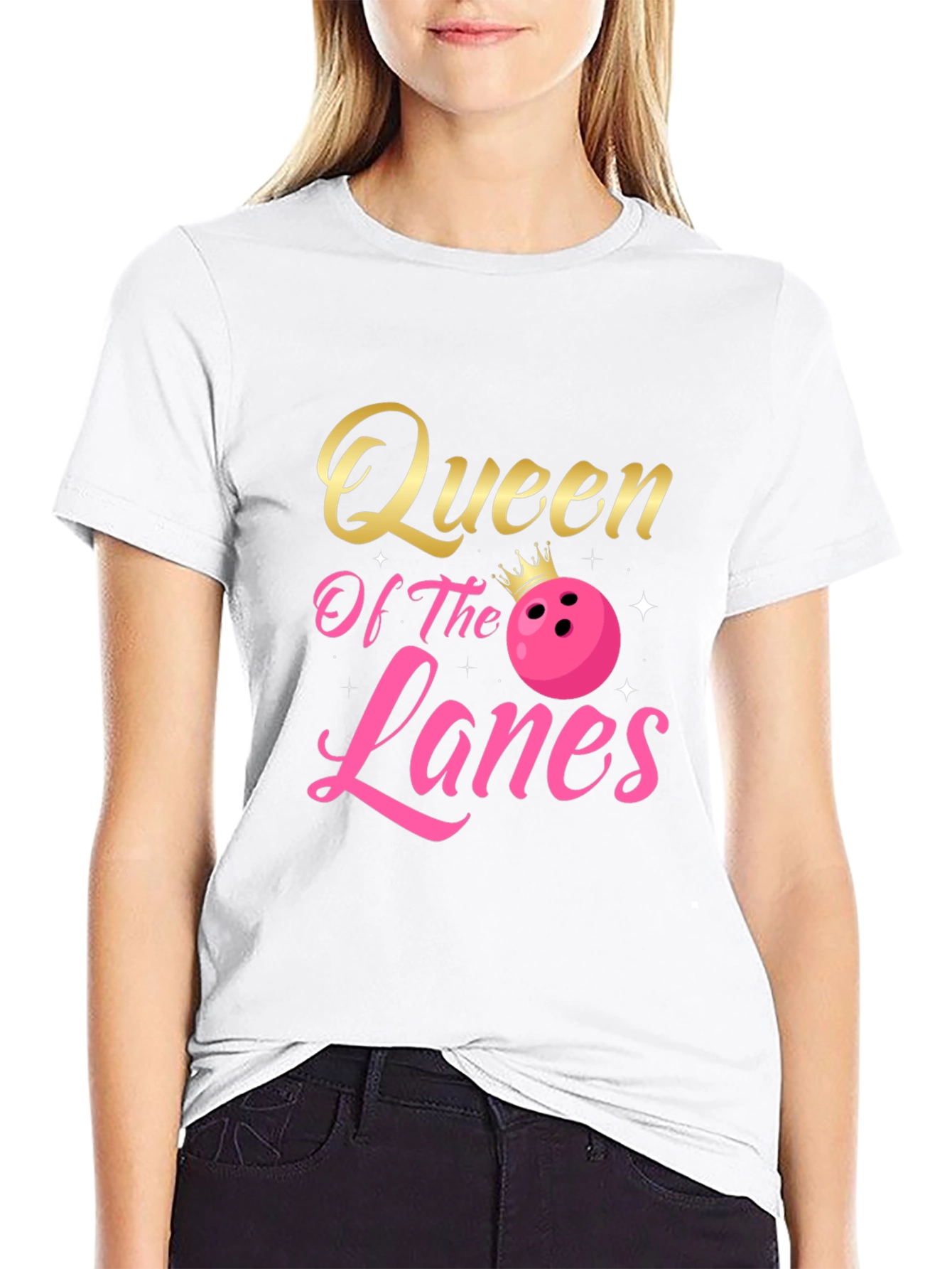 Queen Of The Lanes T-Shirt Bowling Lover Gift