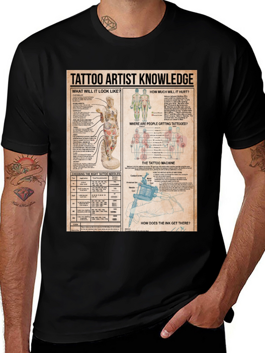 Tattoo Artist Knowledge Graphic Print T-Shirt