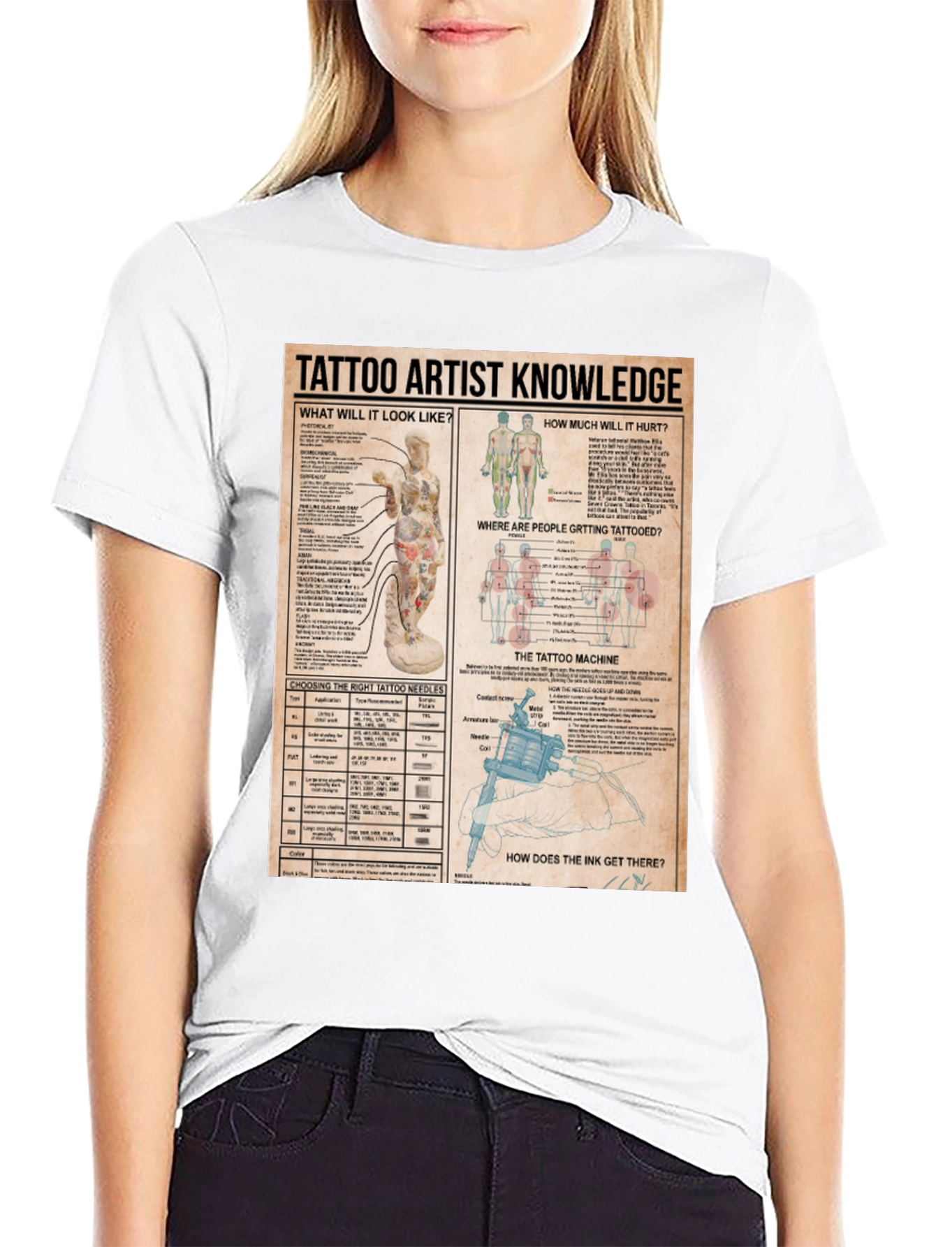 Tattoo Artist Knowledge Graphic Print T-Shirt