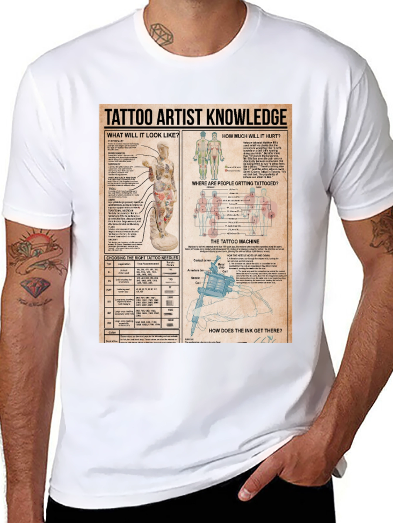 Tattoo Artist Knowledge Graphic Print T-Shirt