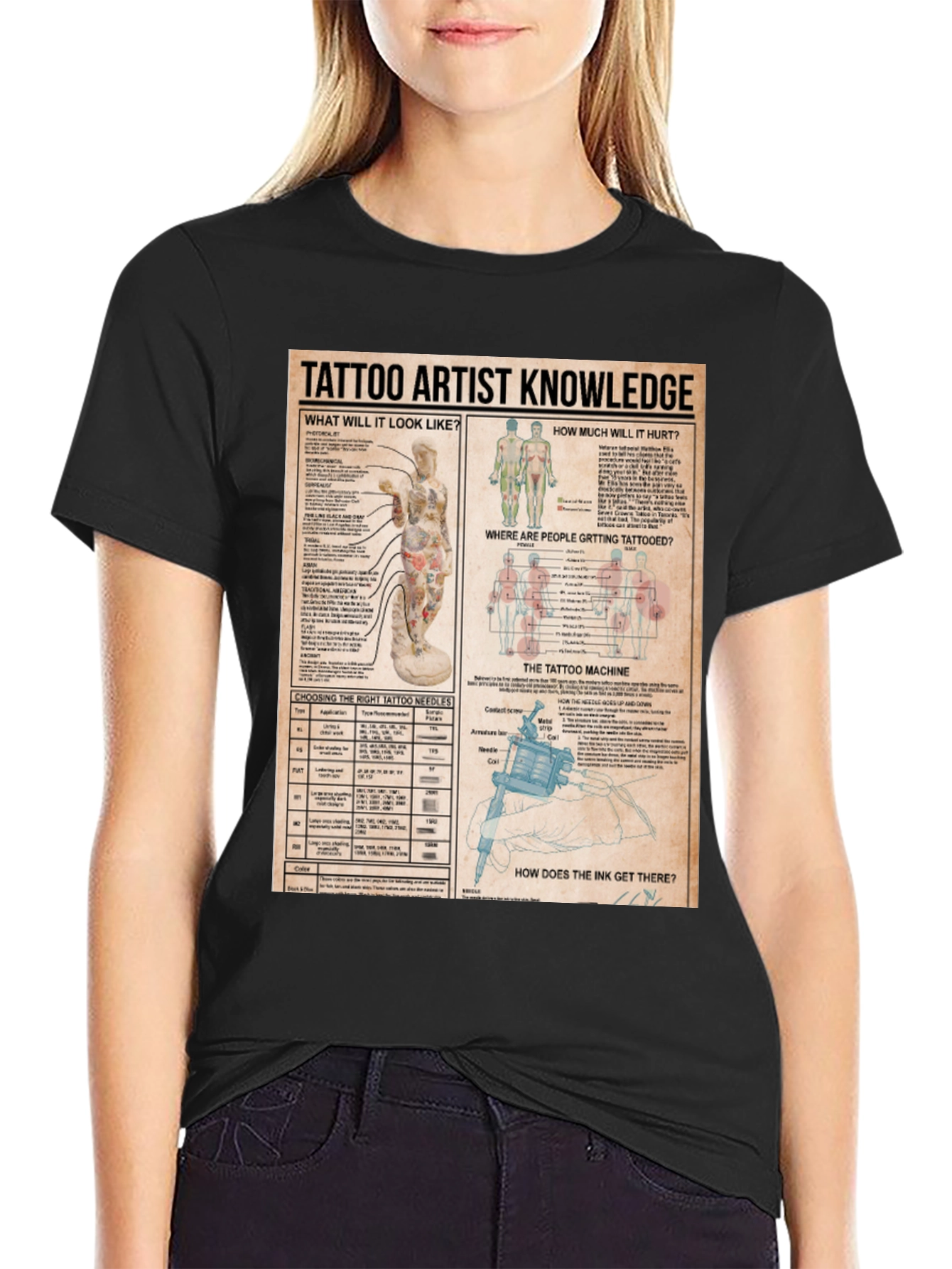 Tattoo Artist Knowledge Graphic Print T-Shirt