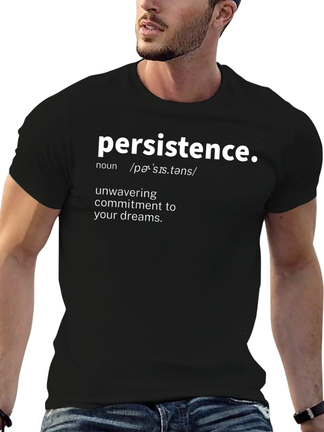 Persistence Definition Black Graphic Tee