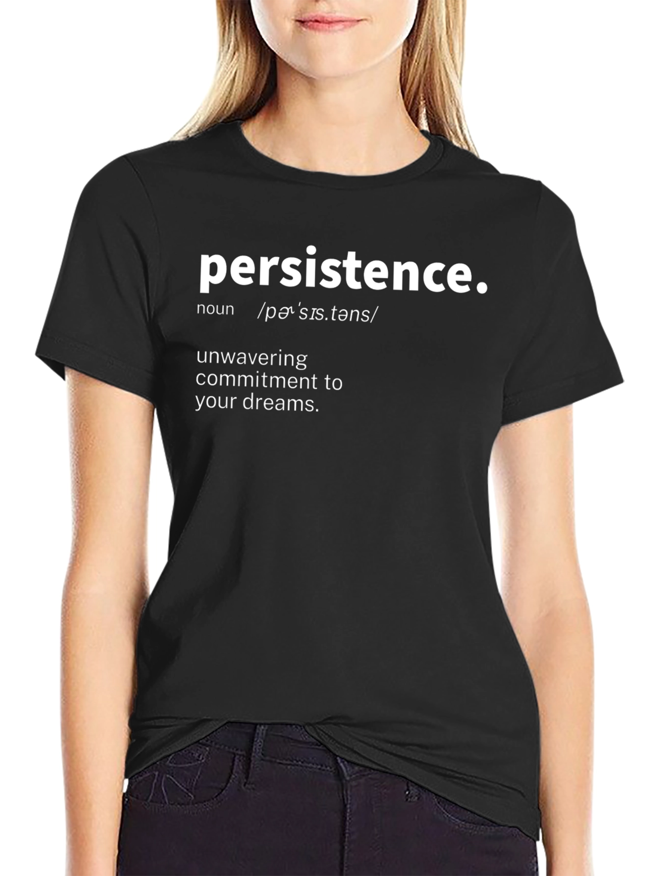 Persistence Definition Black Graphic Tee