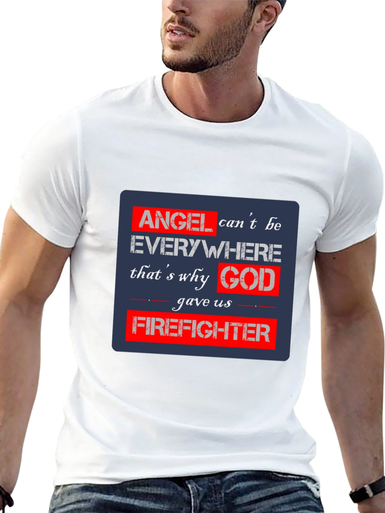 Firefighter Angel T-Shirt - Heroic Tribute