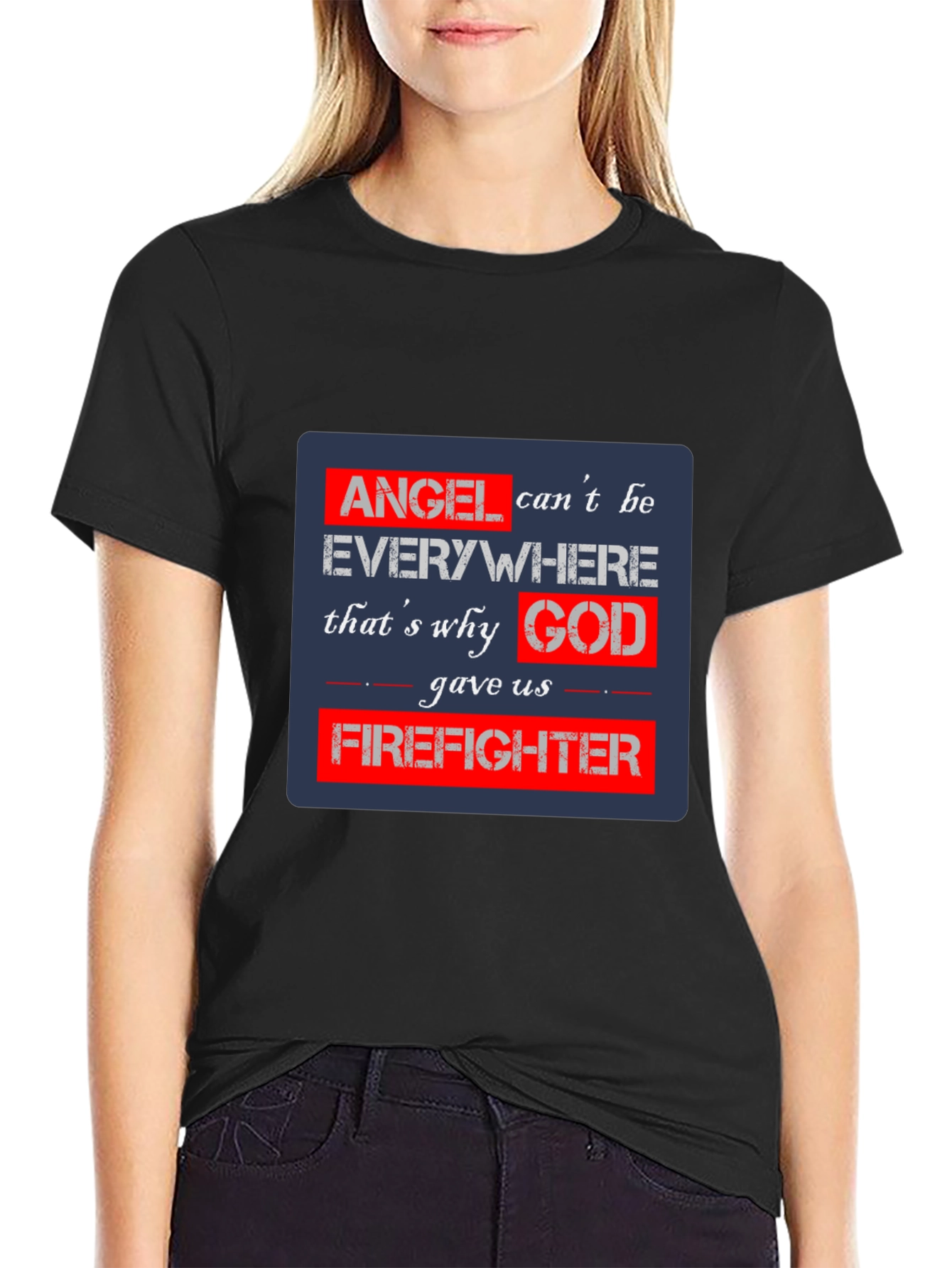 Firefighter Angel T-Shirt - Heroic Tribute