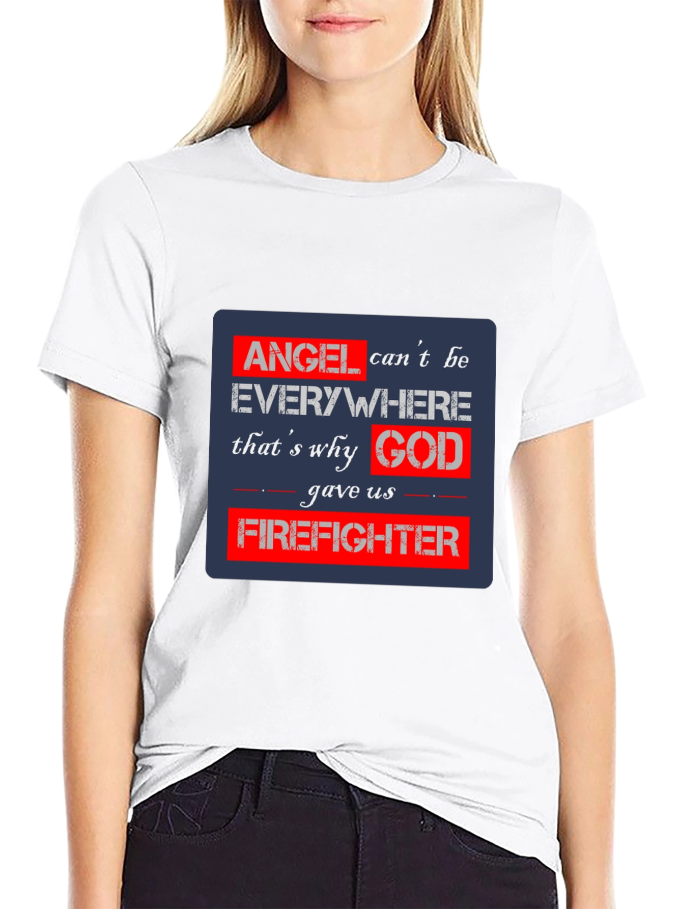 Firefighter Angel T-Shirt - Heroic Tribute