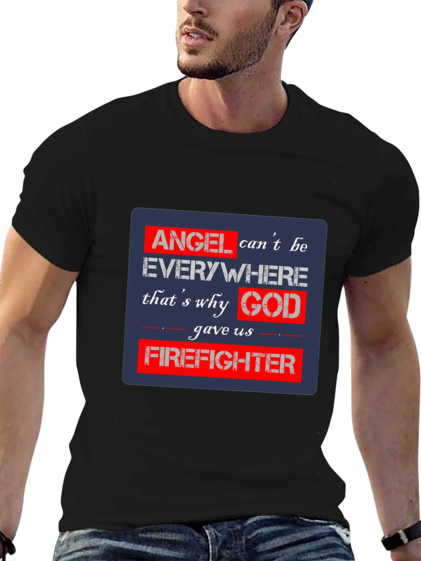 Firefighter Angel T-Shirt - Heroic Tribute