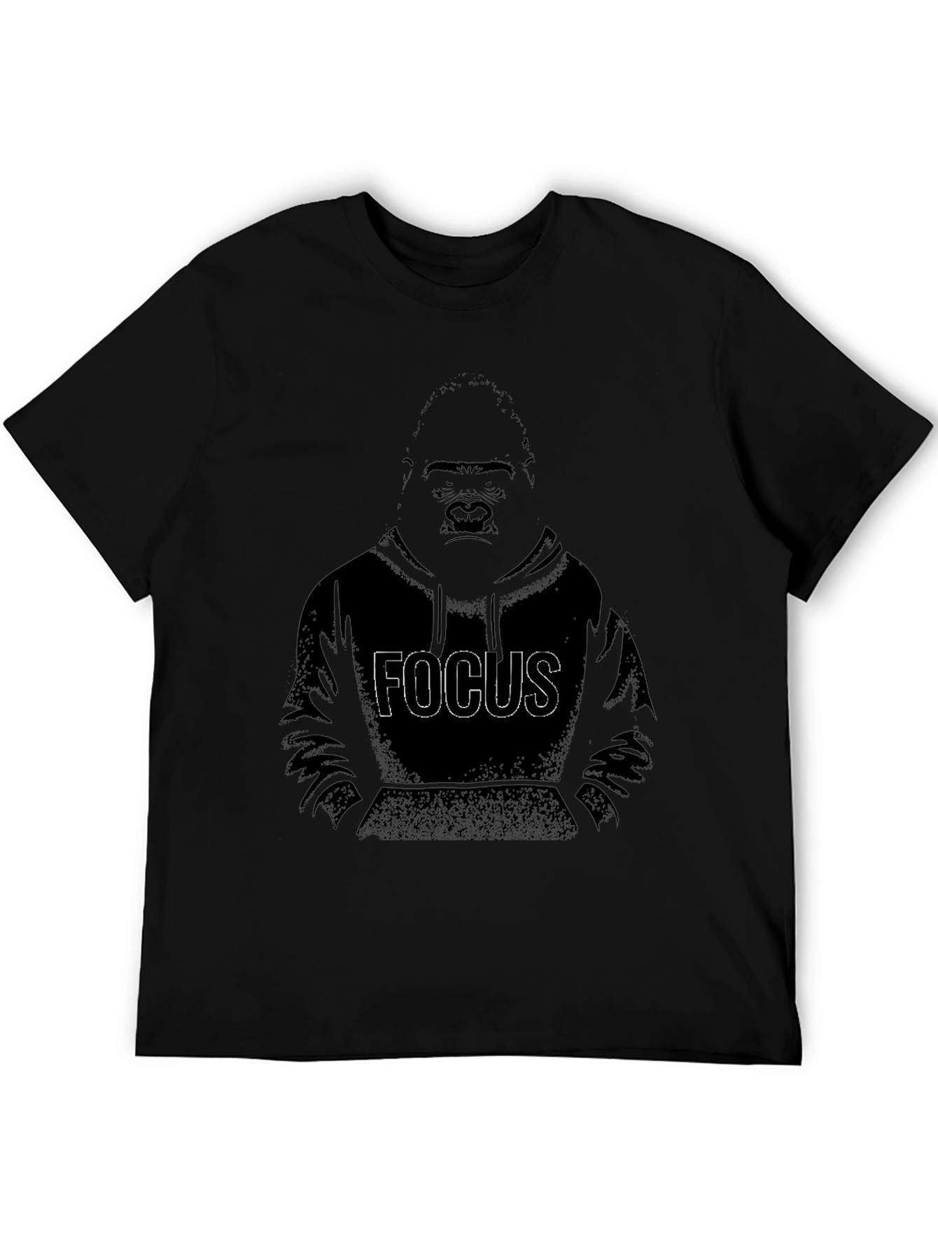 Focus Gorilla Graphic Print T-Shirt