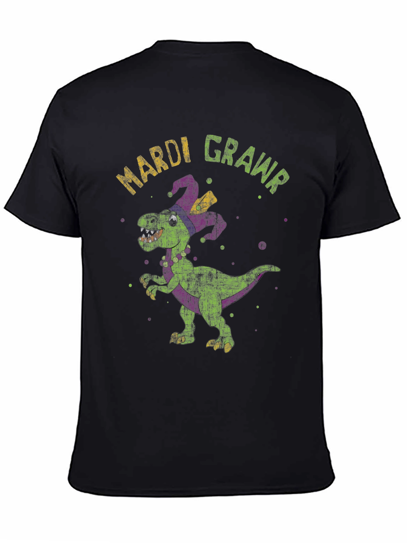 Mardi Gras Dinosaur T-Shirt - Rawr!
