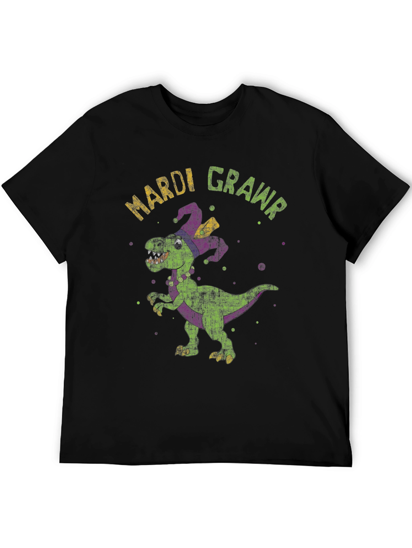 Mardi Gras Dinosaur T-Shirt - Rawr!