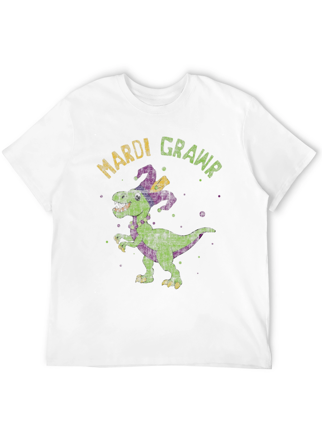 Mardi Gras Dinosaur T-Shirt - Rawr!