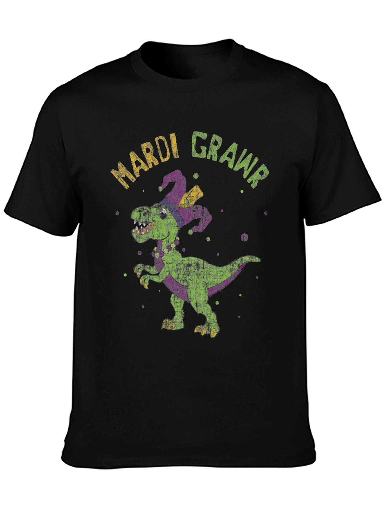 Mardi Gras Dinosaur T-Shirt - Rawr!