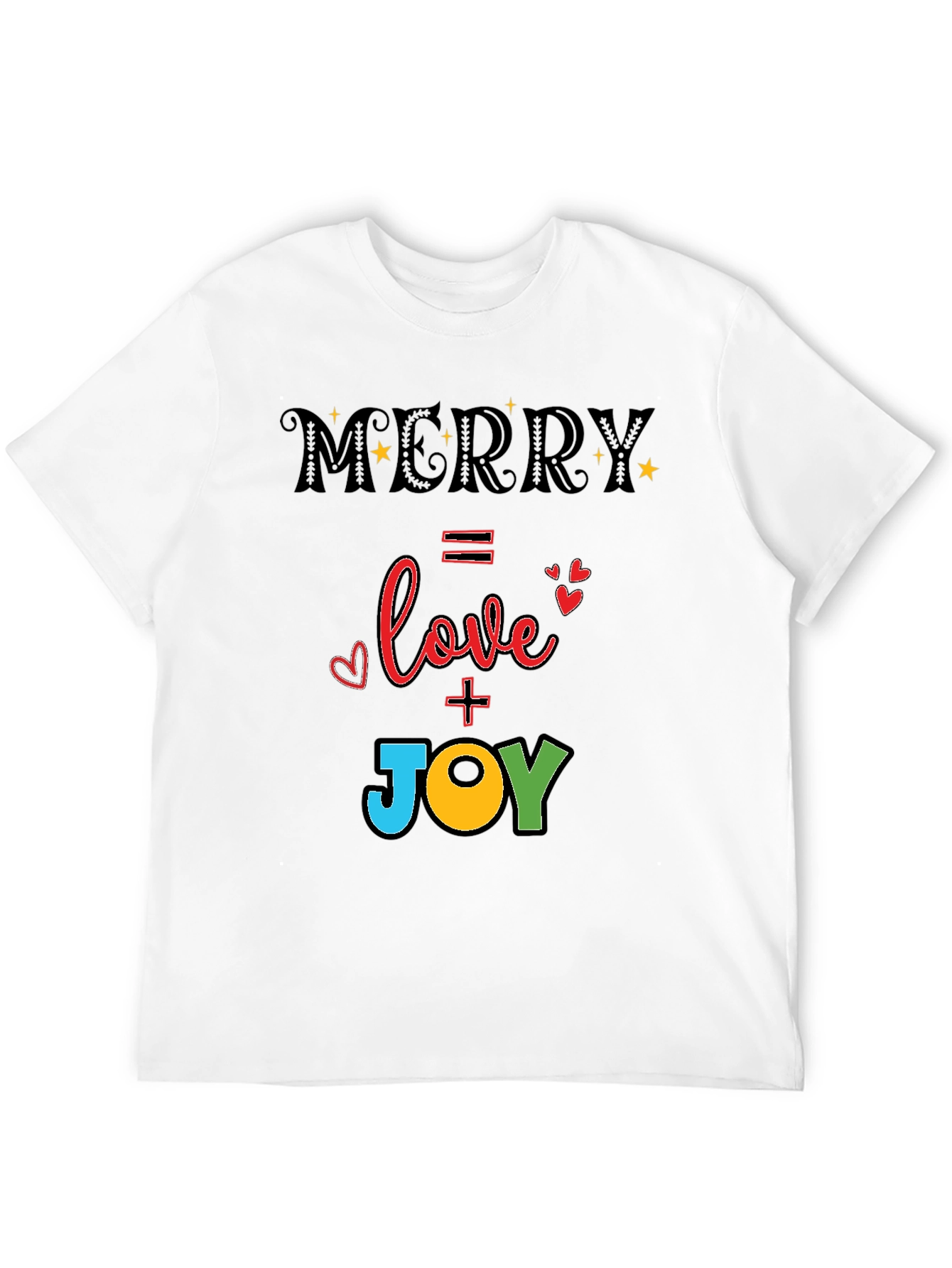 Merry Love & Joy T-Shirt - Holiday Festive Tee