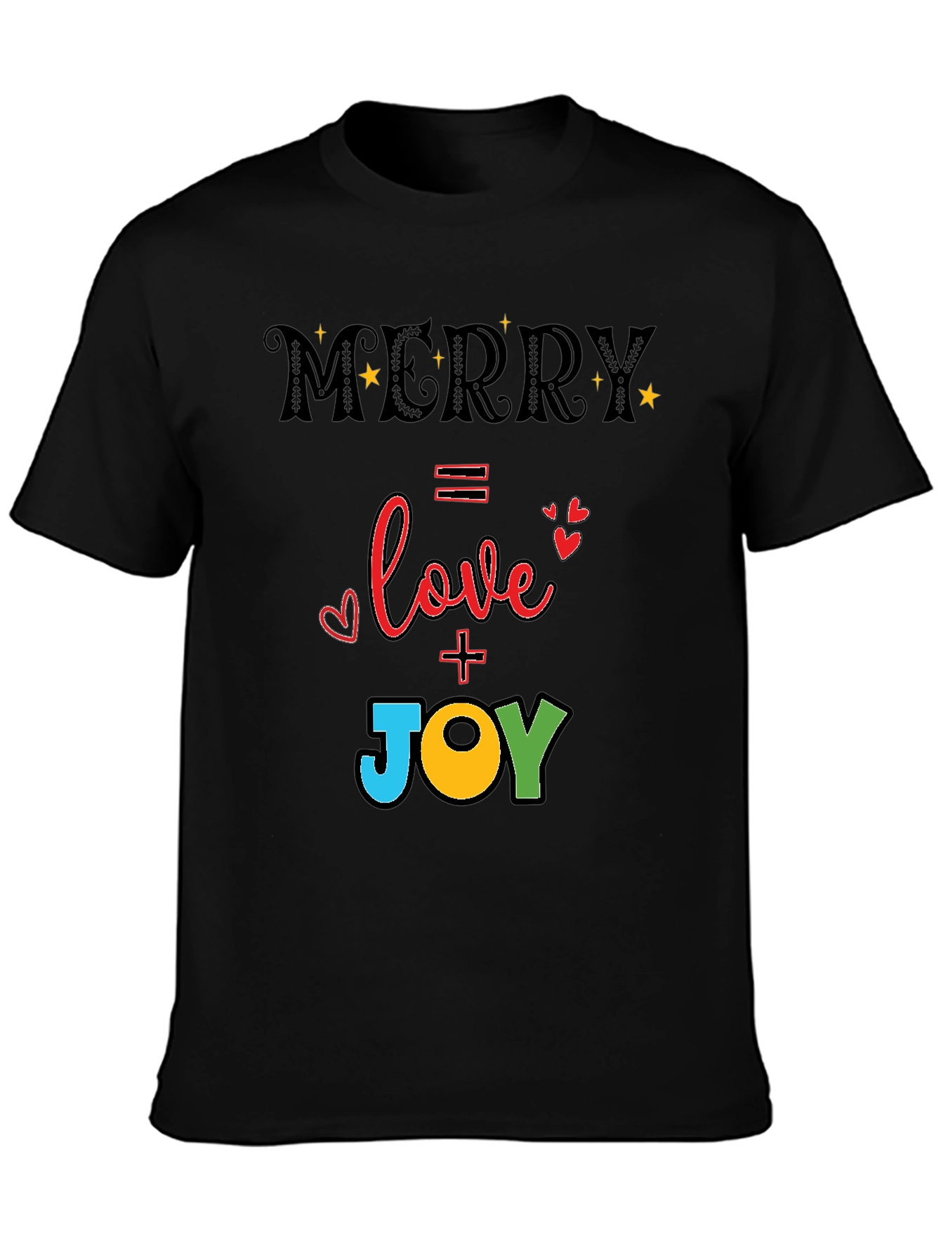 Merry Love & Joy T-Shirt - Holiday Festive Tee
