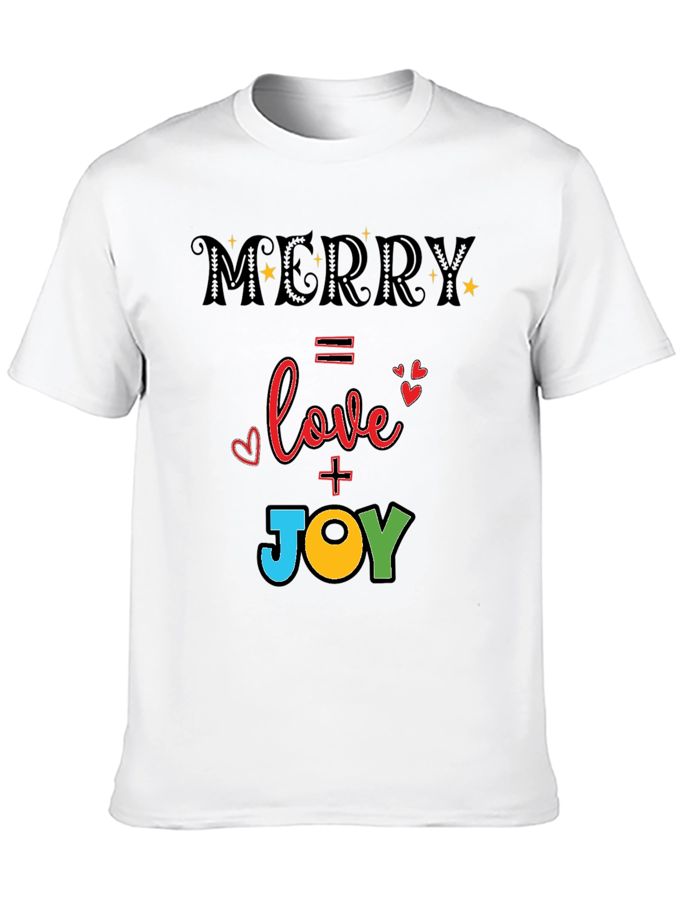 Merry Love & Joy T-Shirt - Holiday Festive Tee