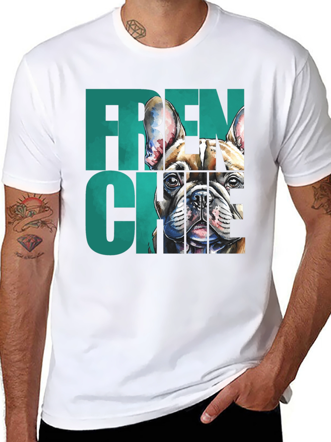 French Bulldog Graphic Tee - Unisex Black Shirt