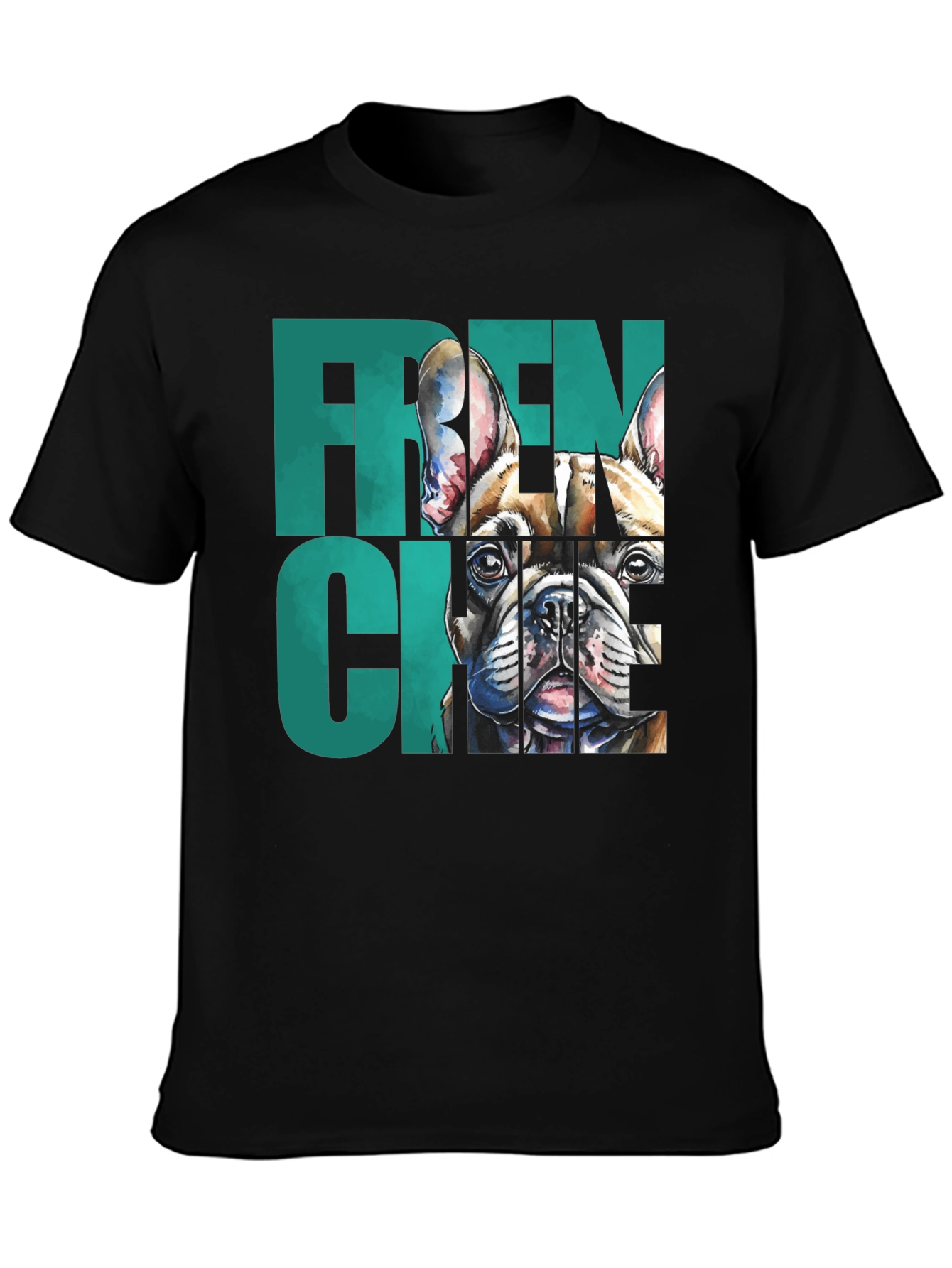 French Bulldog Graphic Tee - Unisex Black Shirt
