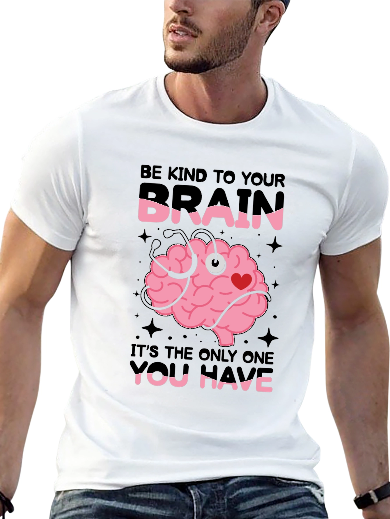 Kind Brain T-Shirt: Be Kind to Your Brain