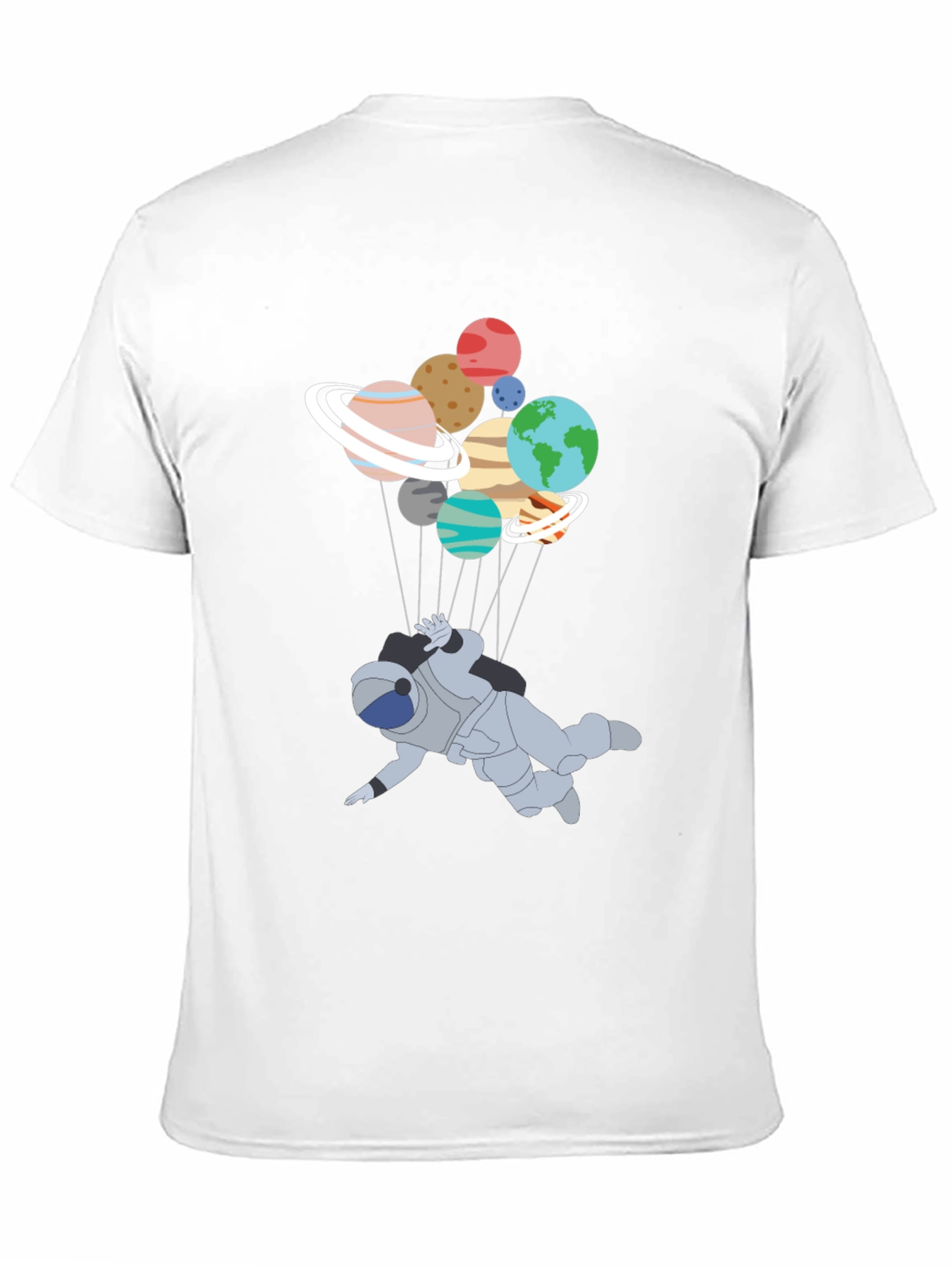 Astronaut Planet T-Shirt - Unique Graphic Tee