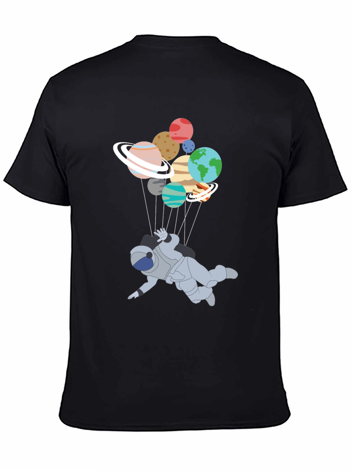 Astronaut Planet T-Shirt - Unique Graphic Tee