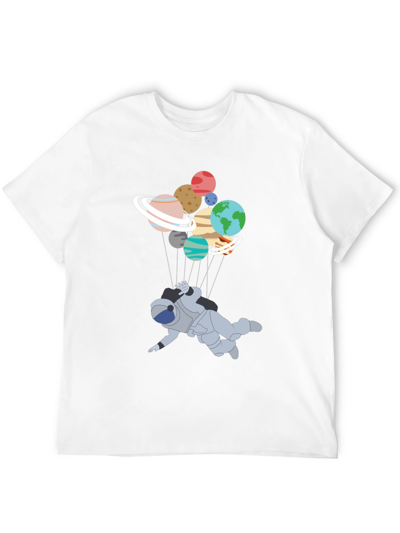 Astronaut Planet T-Shirt - Unique Graphic Tee
