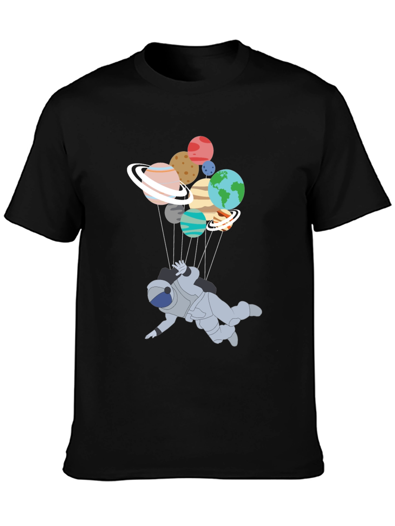 Astronaut Planet T-Shirt - Unique Graphic Tee