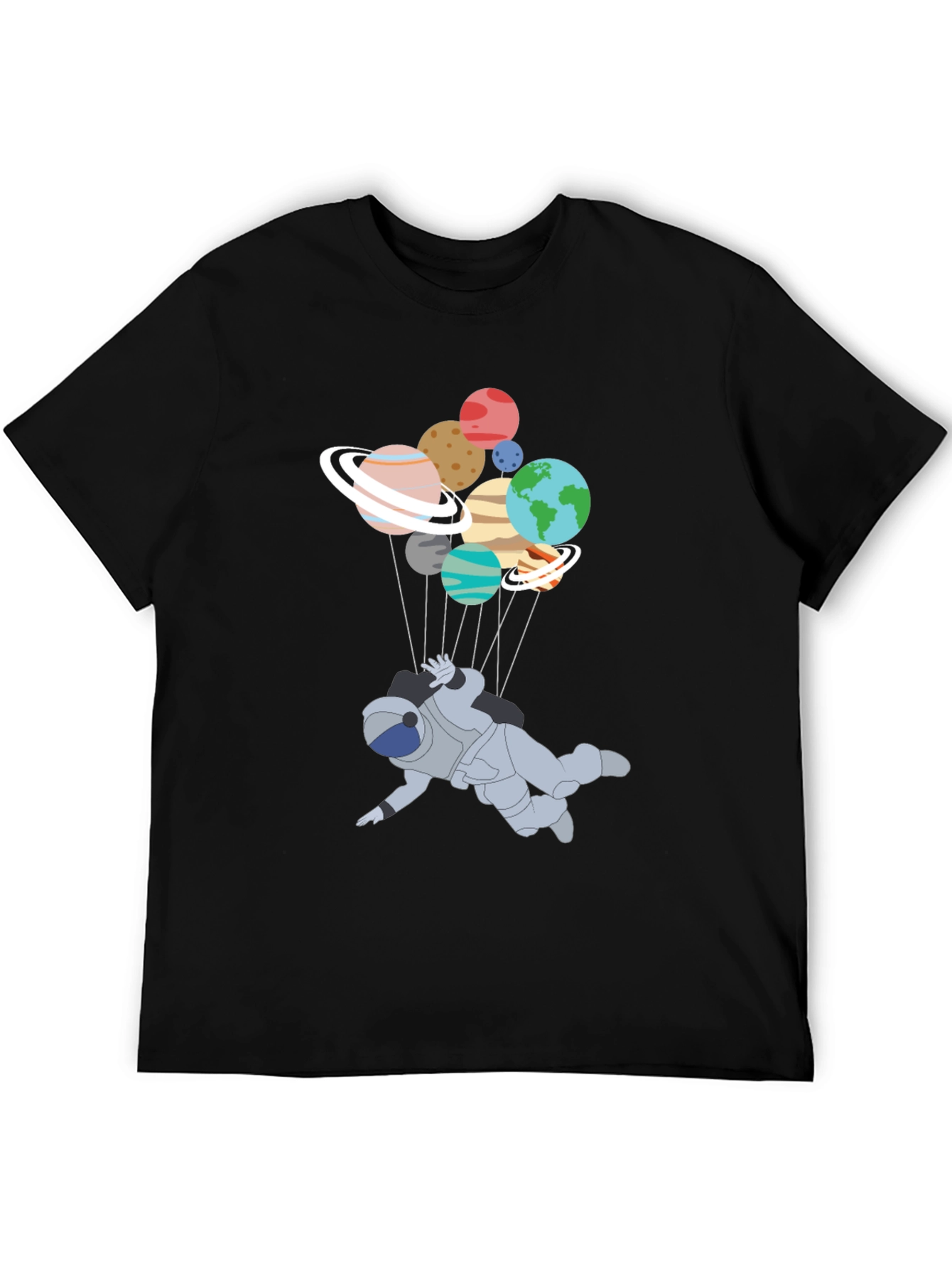 Astronaut Planet T-Shirt - Unique Graphic Tee