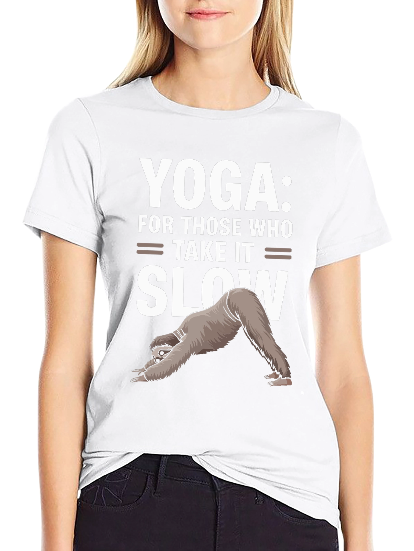 Yoga Sloth Graphic Tee - Take It Slow T-Shirt