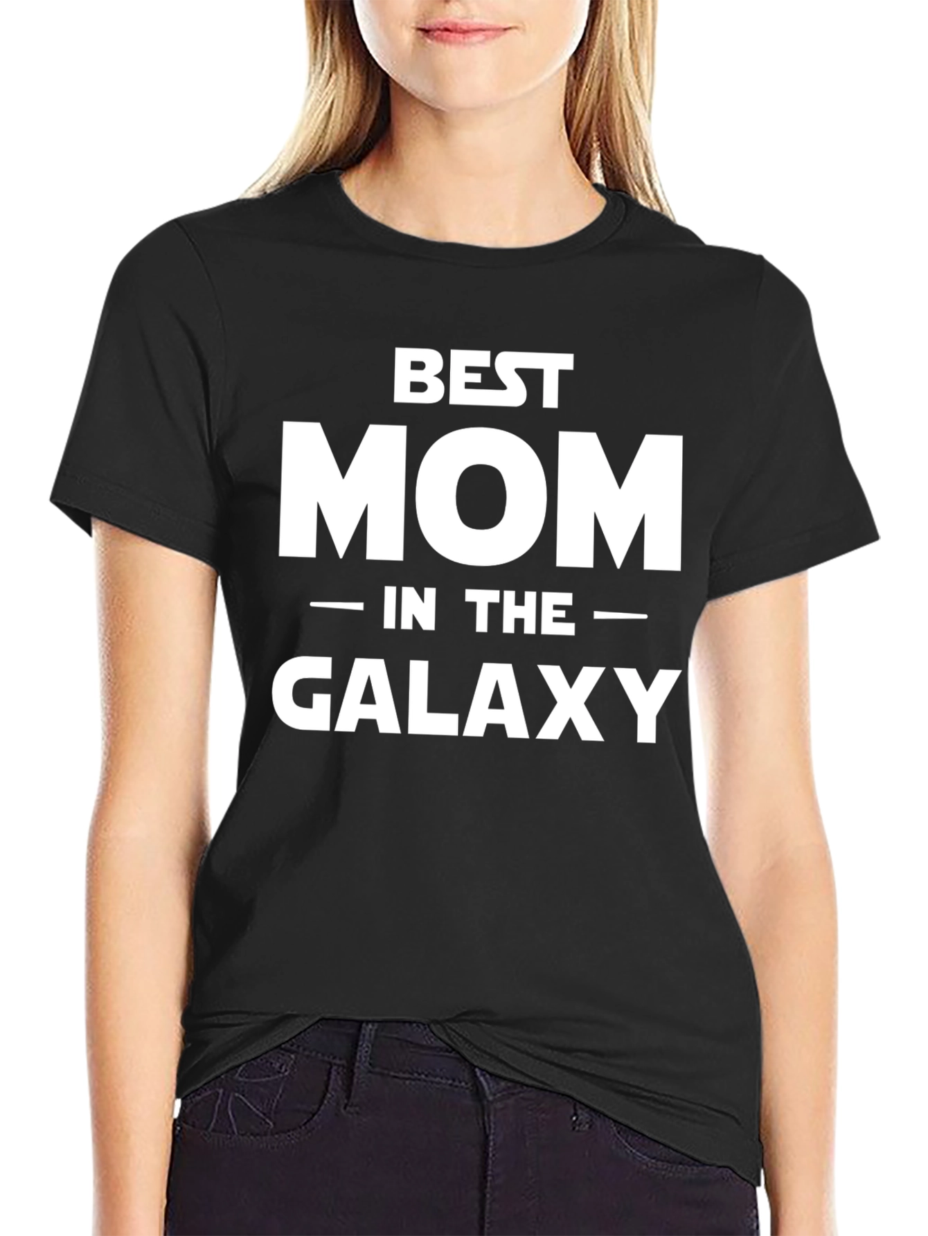 Best Mom in the Galaxy T-Shirt - Black
