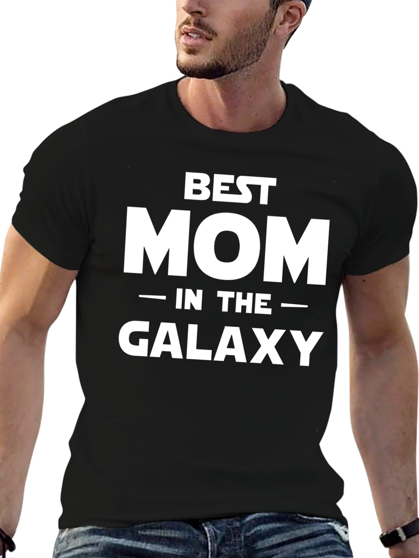 Best Mom in the Galaxy T-Shirt - Black