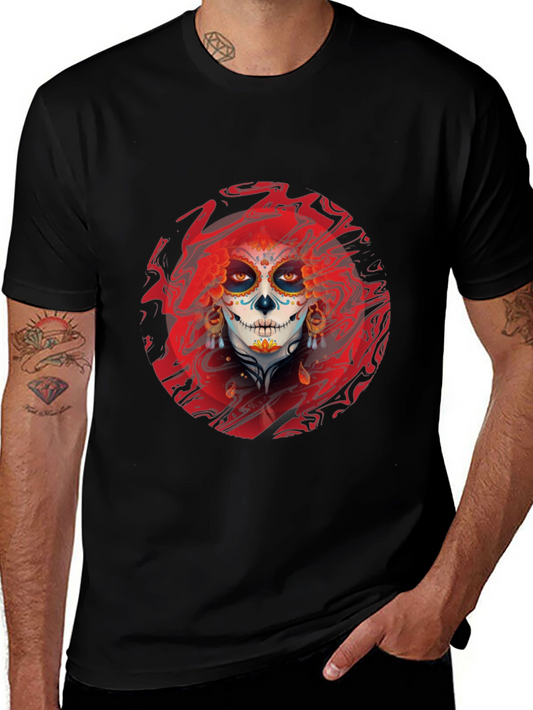 Sugar Skull T-Shirt - Day of the Dead Style