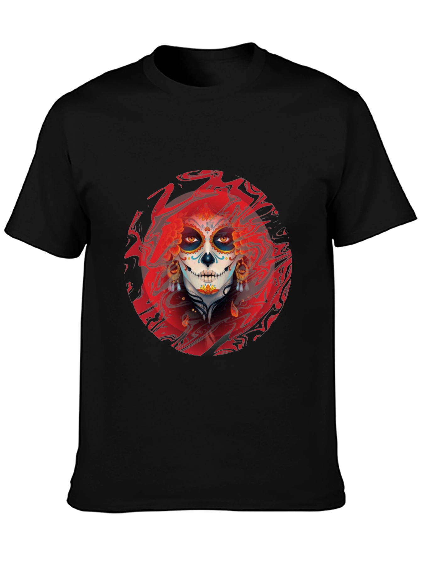 Sugar Skull T-Shirt - Day of the Dead Style