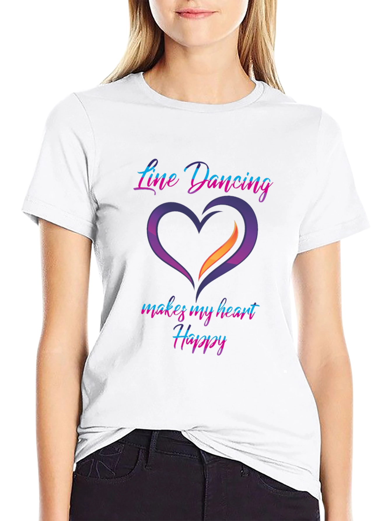 Line Dancing Heart T-Shirt