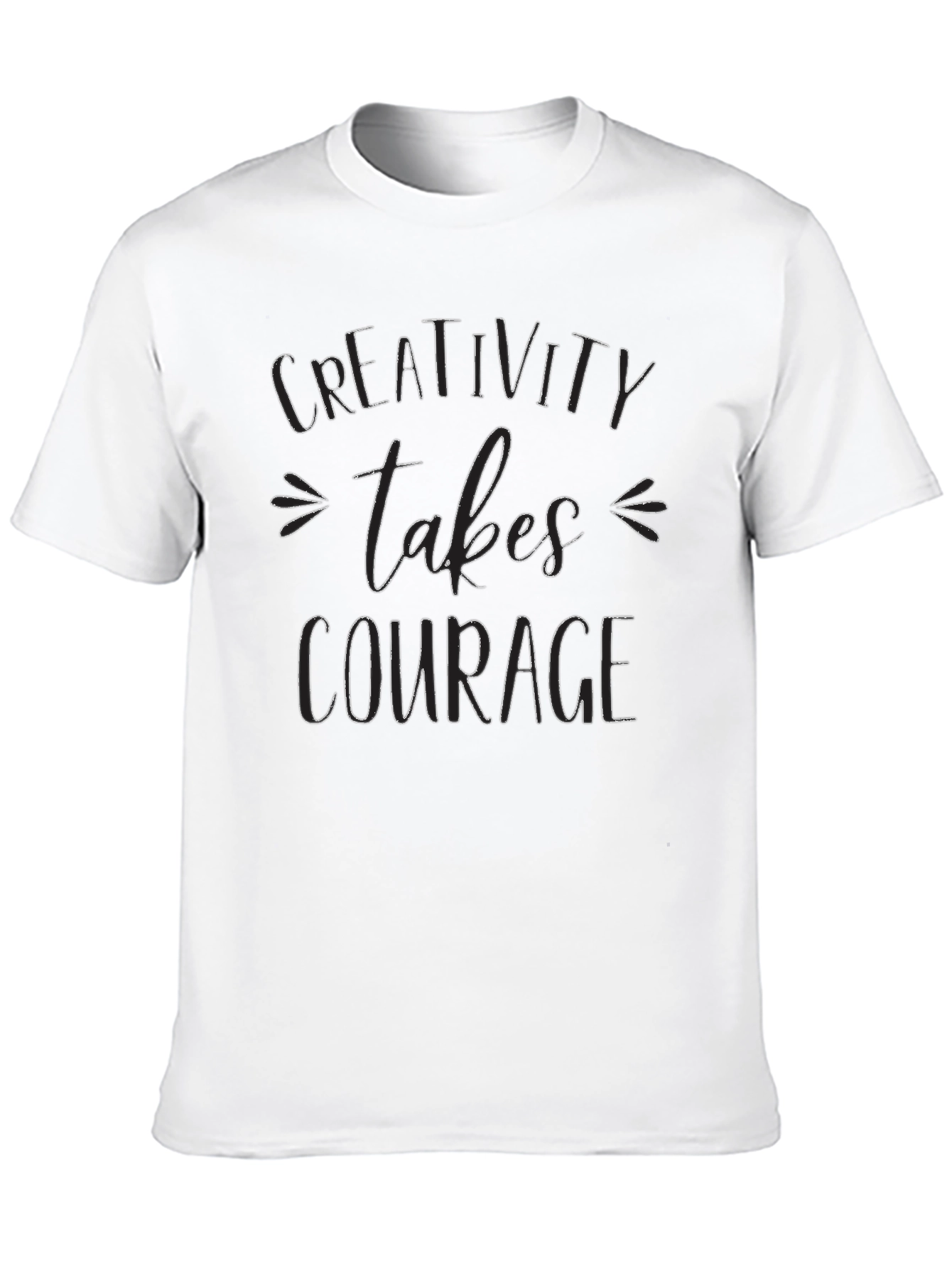 Creativity Takes Courage Black Graphic Tee