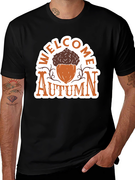 Welcome Autumn Graphic Tee - Fall Season Style