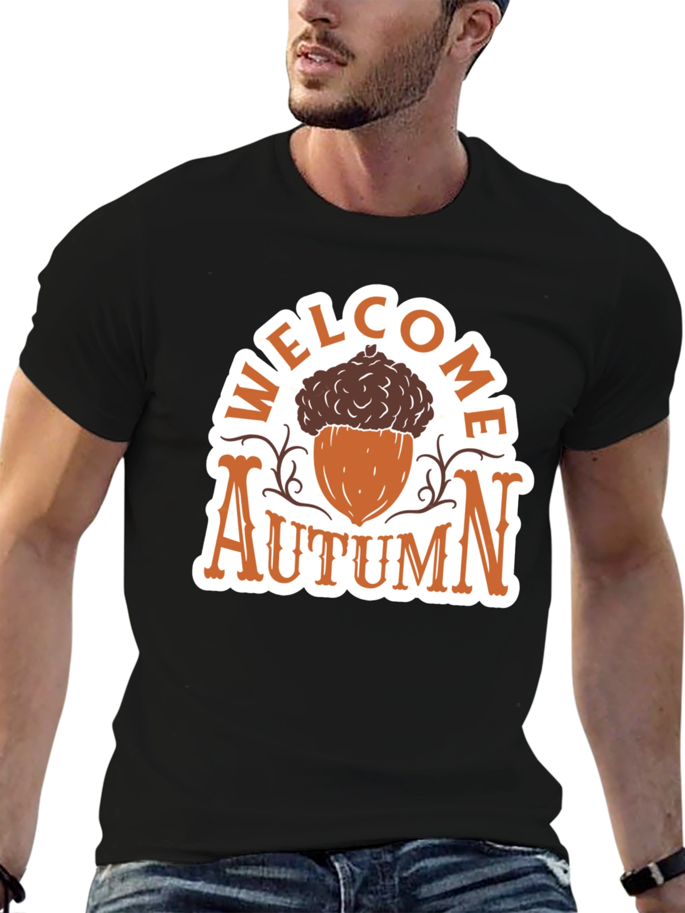 Welcome Autumn Graphic Tee - Fall Season Style