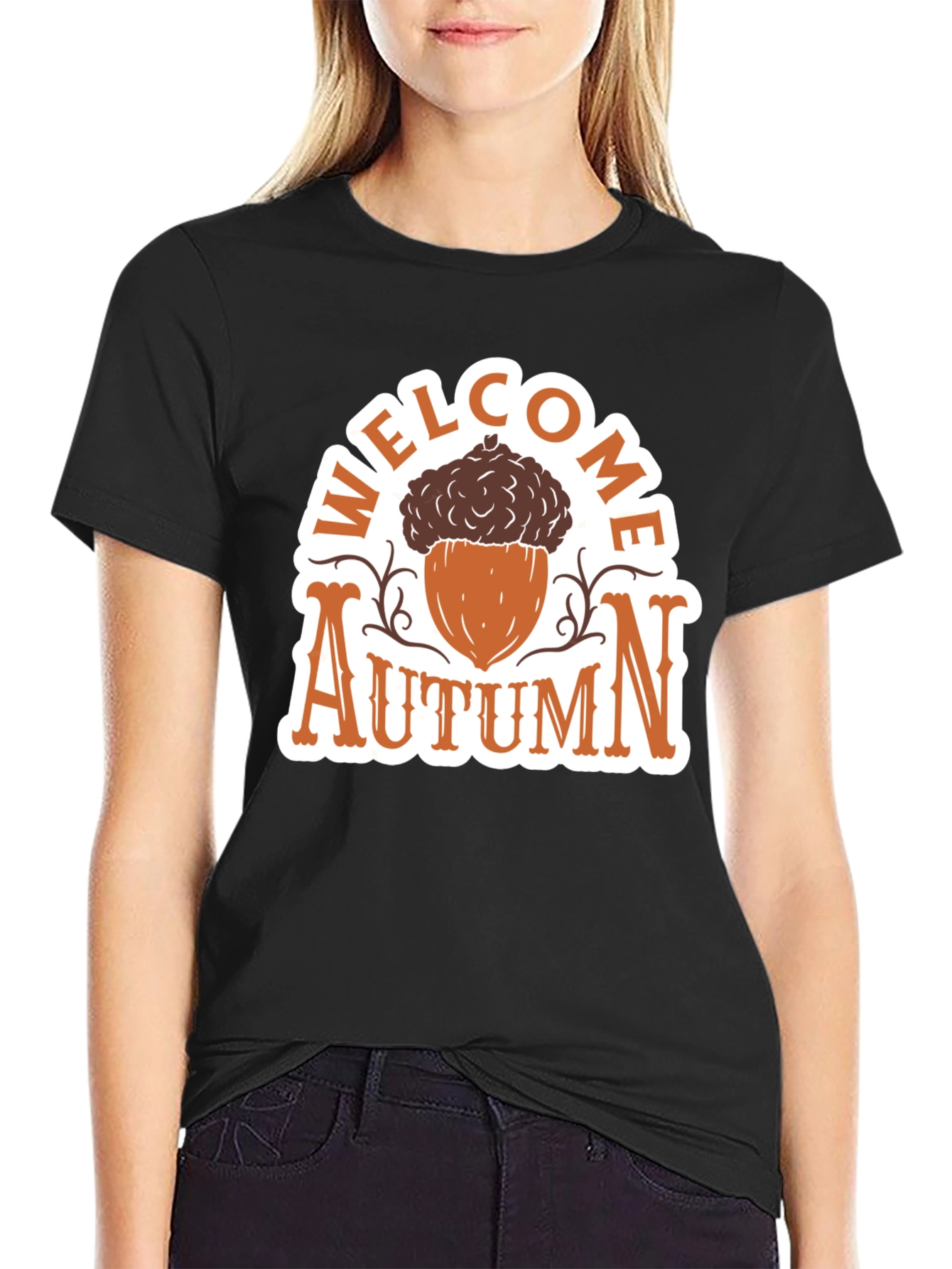 Welcome Autumn Graphic Tee - Fall Season Style