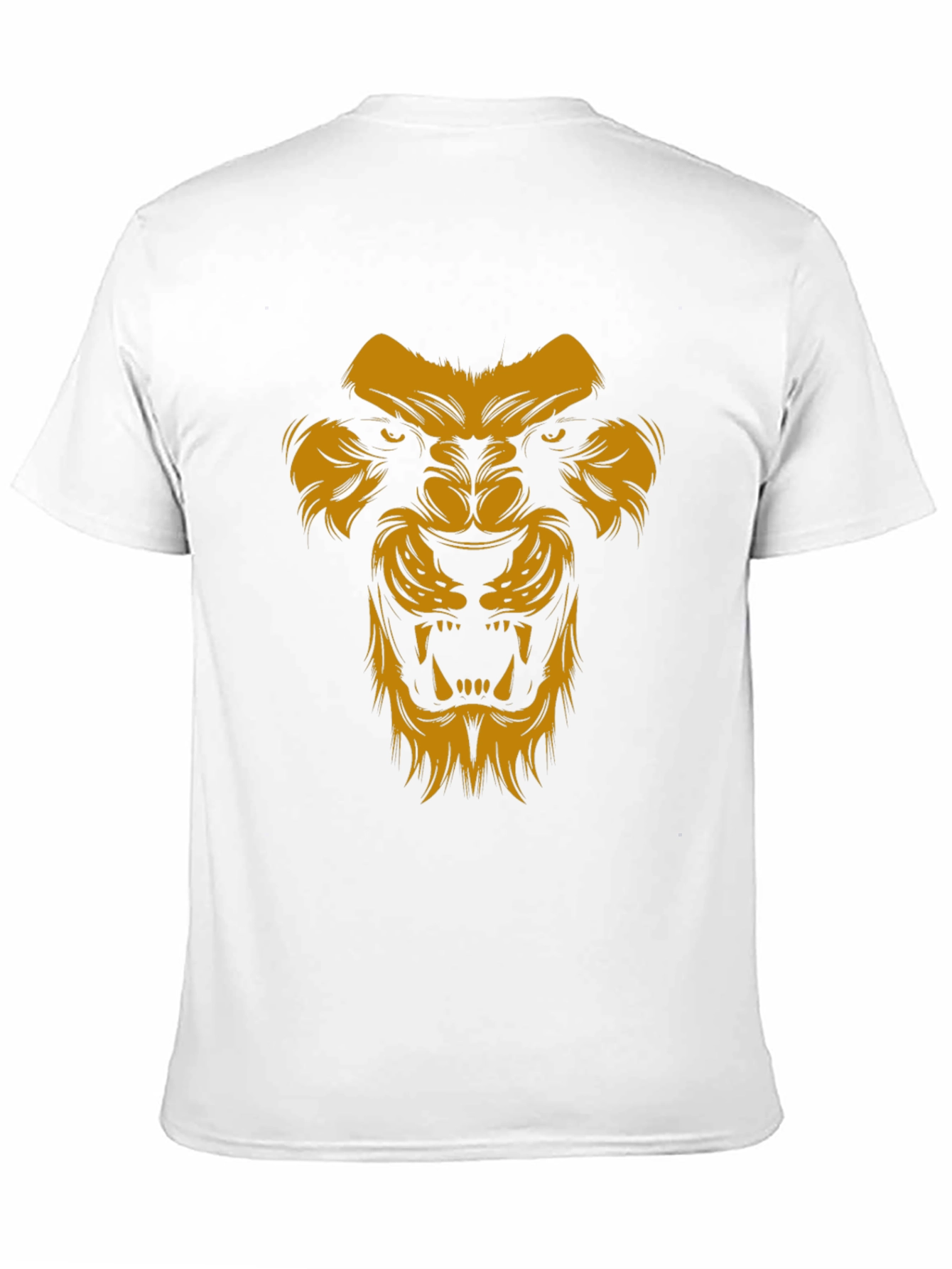 Lion Graphic Print Black T-Shirt