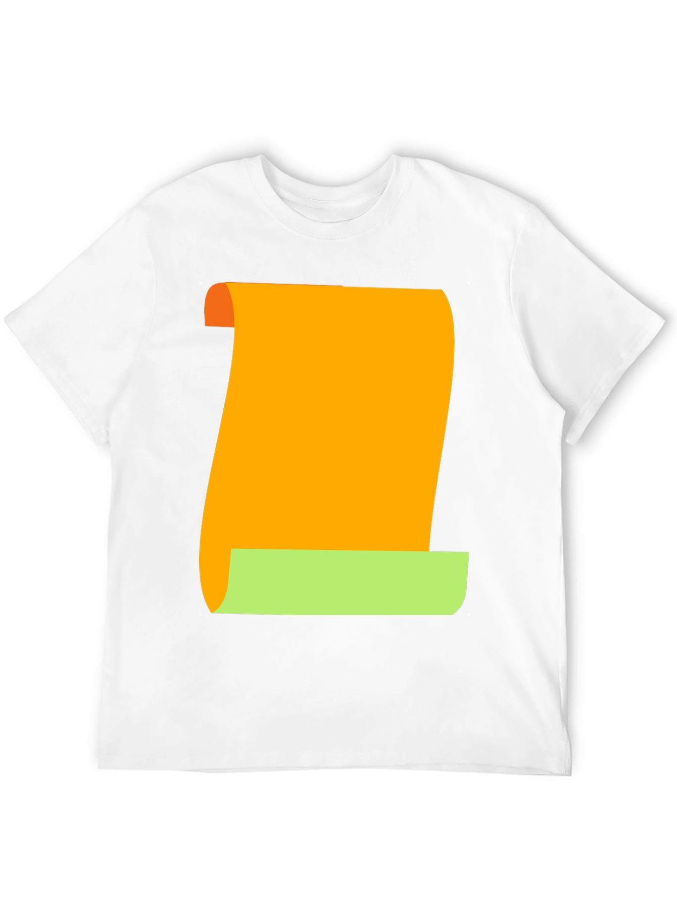 Novelty Scroll Graphic Tee - Black Cotton Blend