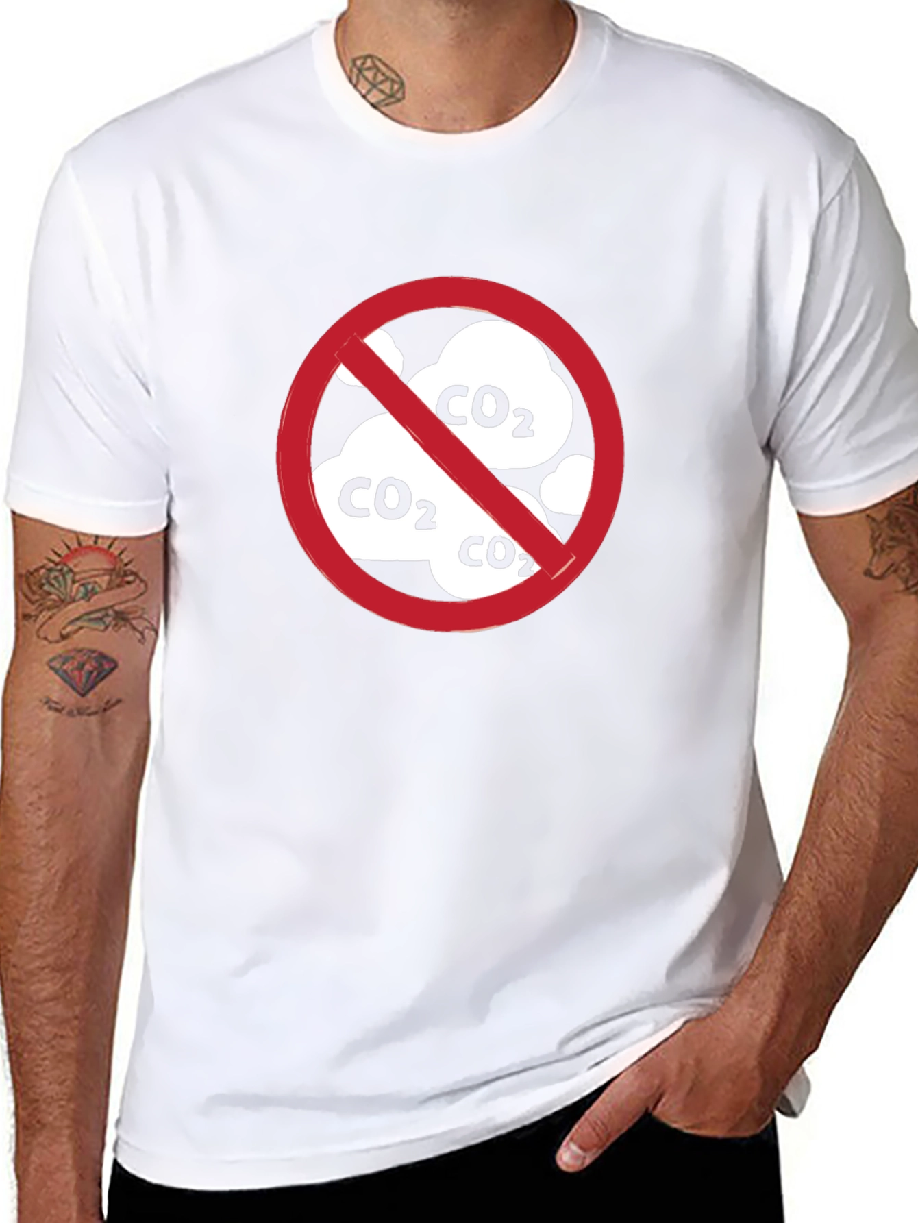No CO2 T-Shirt - Environmental Awareness Tee