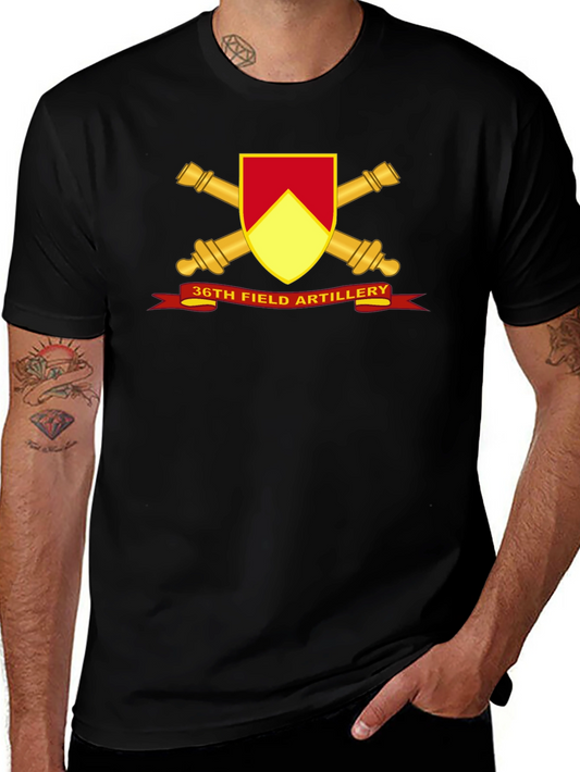 36th Field Artillery Black T-Shirt