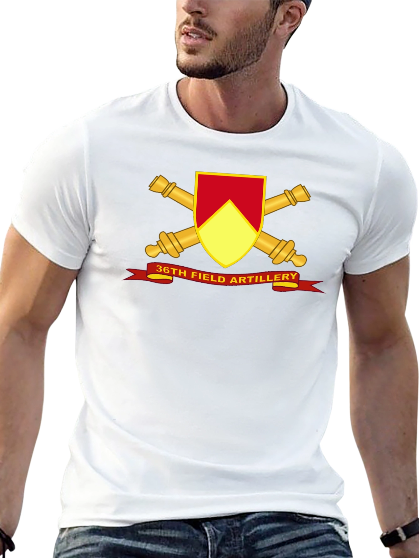36th Field Artillery Black T-Shirt