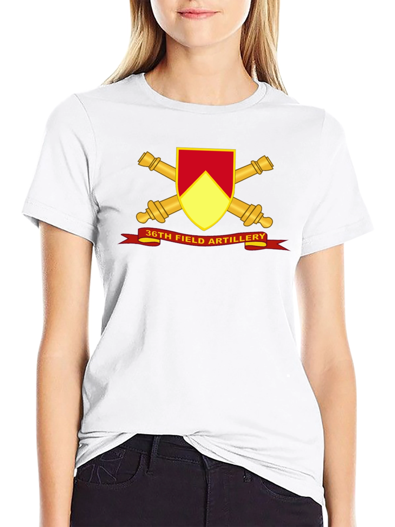 36th Field Artillery Black T-Shirt