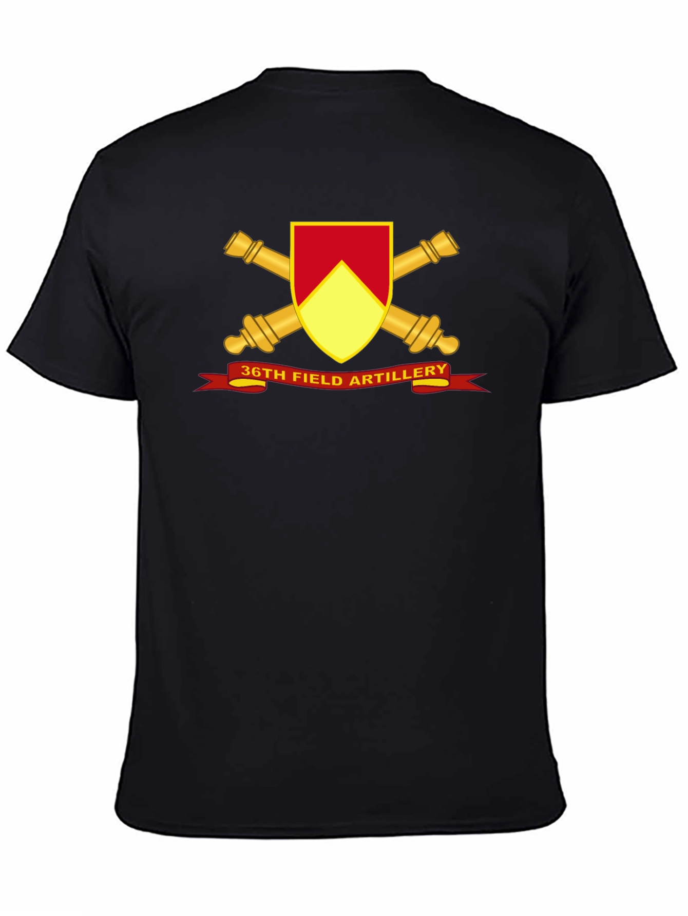 36th Field Artillery Black T-Shirt