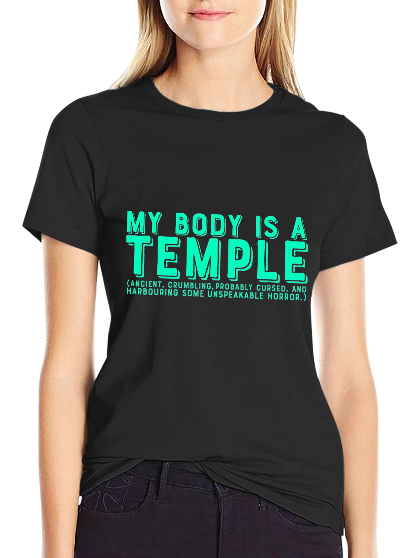 Funny My Body is a Temple Graphic T-Shirt