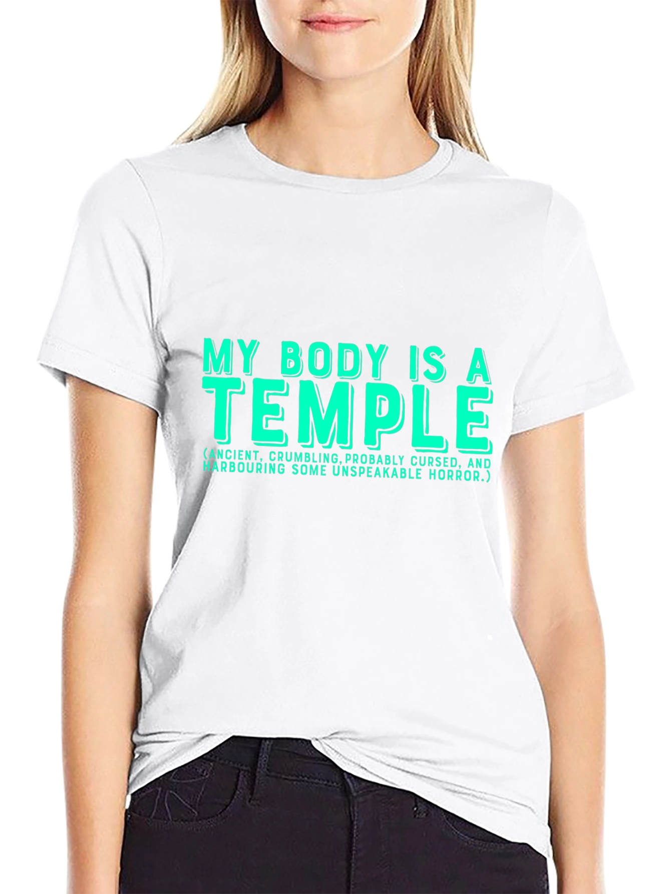 Funny My Body is a Temple Graphic T-Shirt